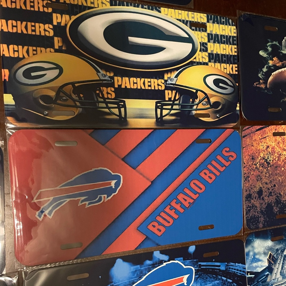 Custom vanity plates 
Any team or image you want created